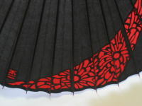 美濃本蛇の目傘 四八極細　切り抜き模様（カットワーク）